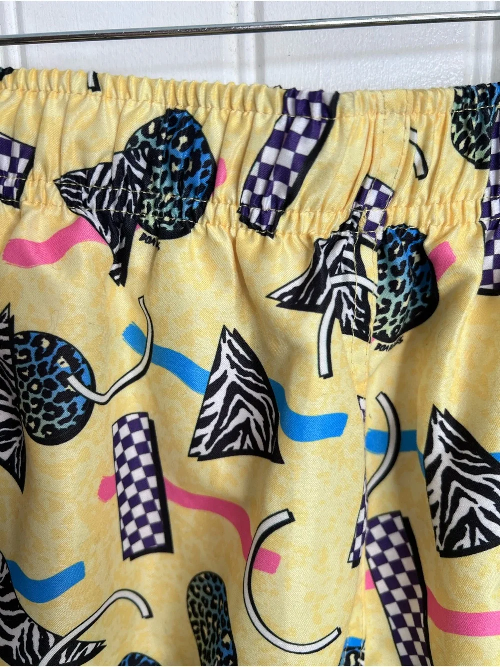 Boardies 80s Novelty Print All Over Geometric Pattern Board Shorts. Size Small.